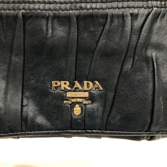 Prada Black Flap Long Wallet Sku#84401 (gently used) - Picture 9 of 15